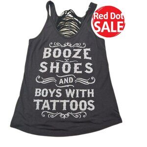 🔴Streetwear - Laid-Back Slashed Back Sleeveless Tank - Size M